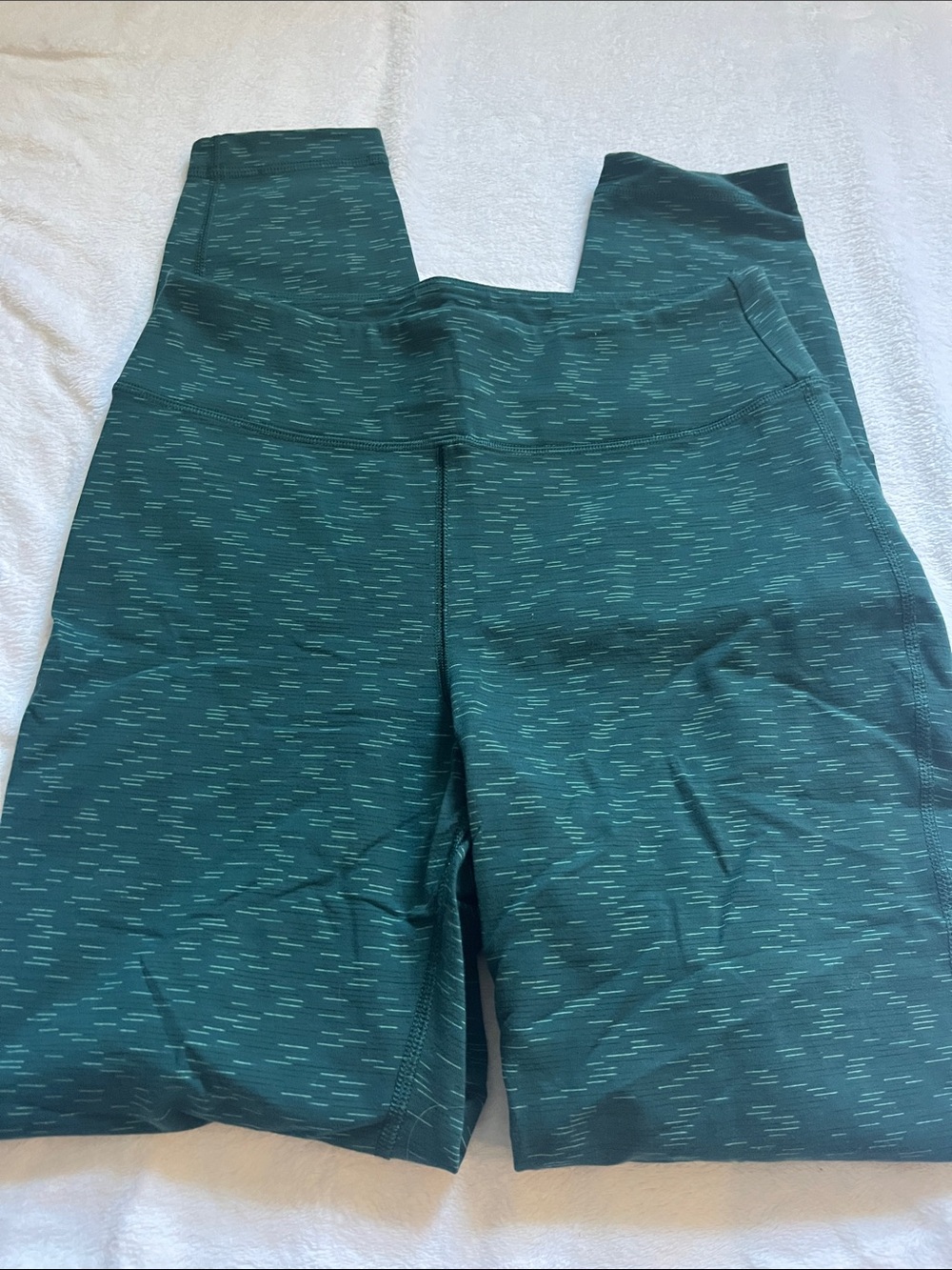 Duluth Trading Co Teal Heathered High-Rise Leggings